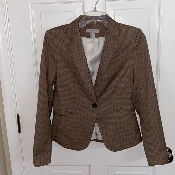 H&M checked blazer jacket size 6 - Picture 1 of 12